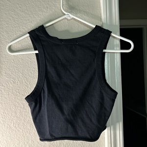 Slightly used black crop tank from Tilly’s.